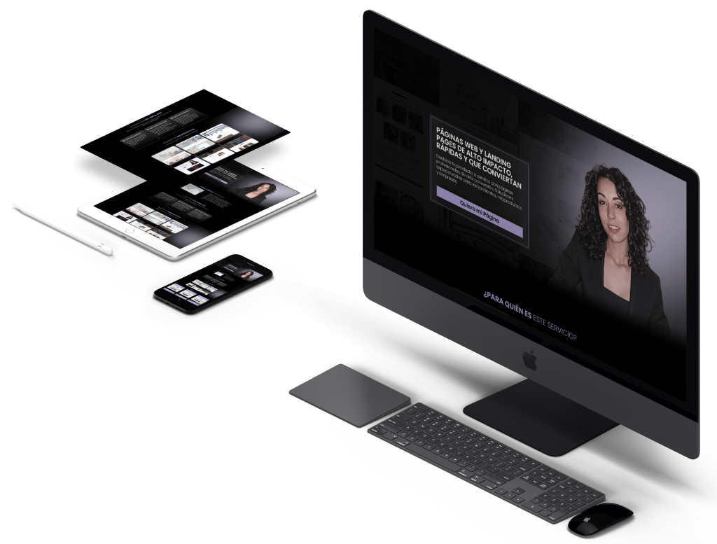 Mockup diseño web y landing page adriana bueno